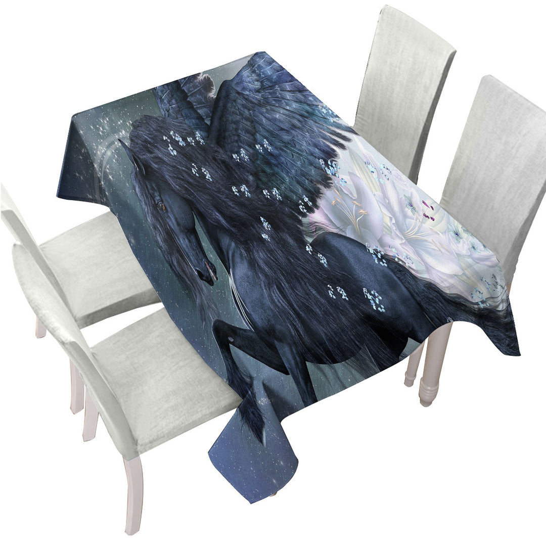 Magical Angel Horse the Herald of Spring Custom table Covers