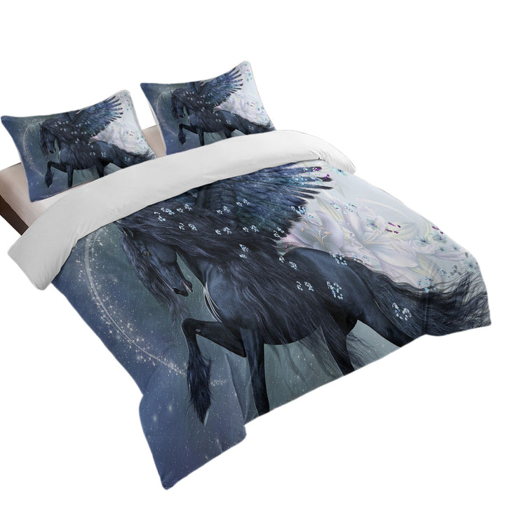 Magical Angel Horse the Herald of Spring Duvet Cover set