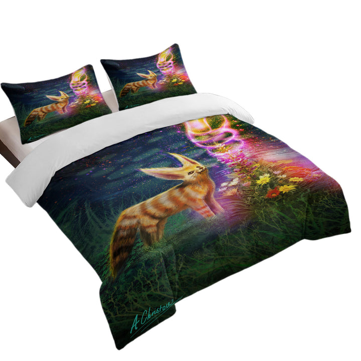 Magical Baby Fox Twin xl Duvet Covers