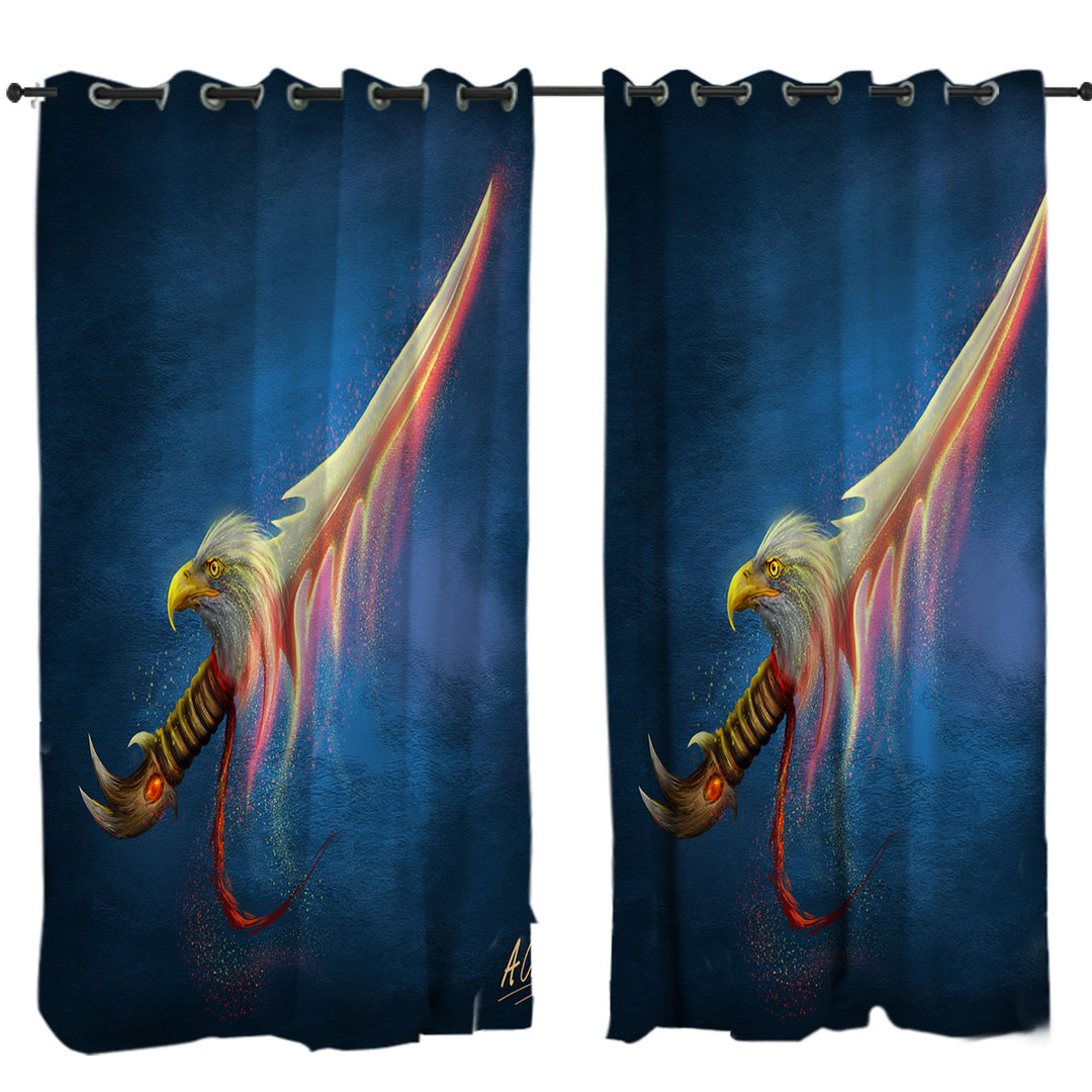 Magical Fantasy Eagle Sword Curtain