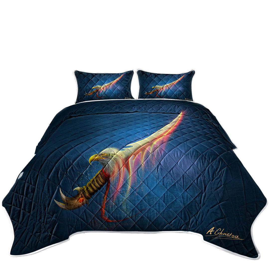 Magical Fantasy Eagle Sword King Quilt