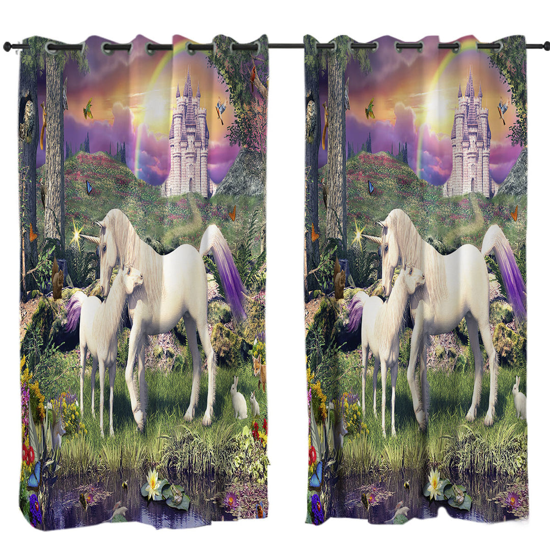 Magical Forest the Sanctuary of the Unicorns Drapes