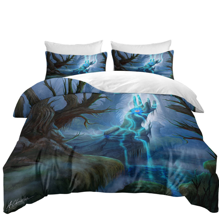 Magical Swamp Fantasy Art Duvet Cover