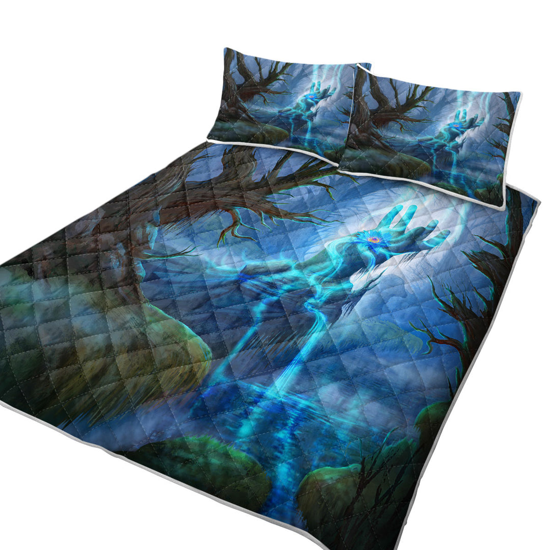 Magical Swamp Fantasy Art King Size Quilt Sets