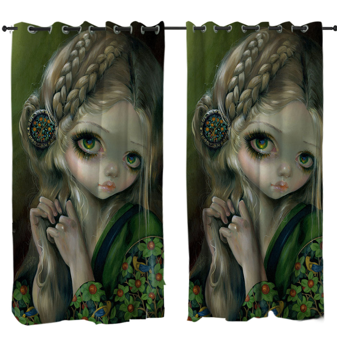 Maiden Queen Guinevere Had Green Eyes Curtain