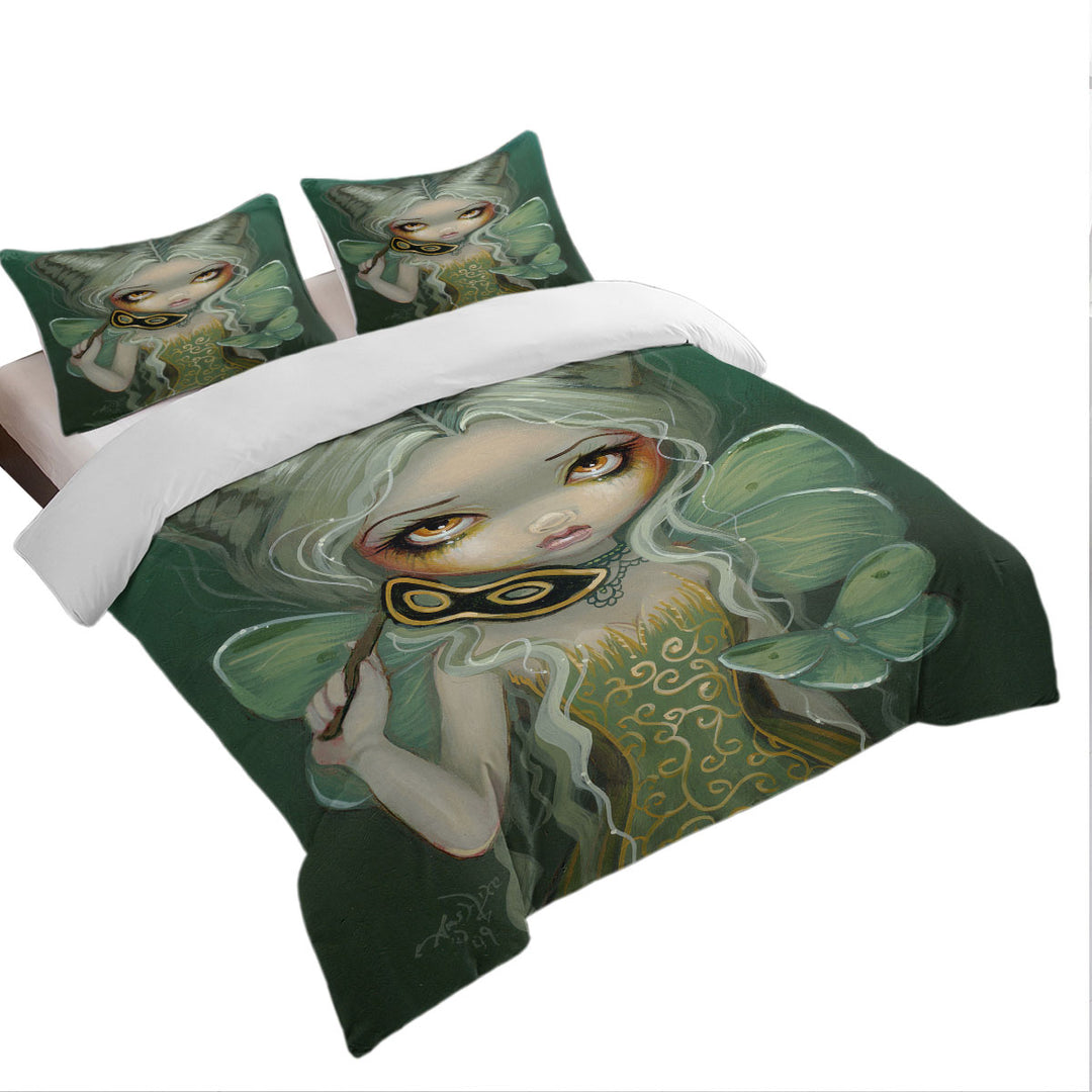 Masquerade of Moths Beautiful Fairy Maiden Bed Covers