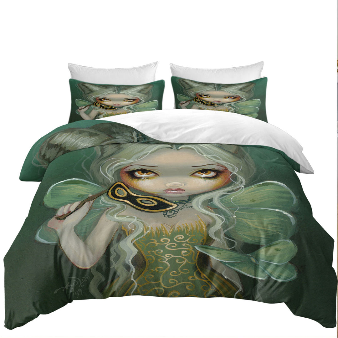 Masquerade of Moths Beautiful Fairy Maiden Best Duvet Covers