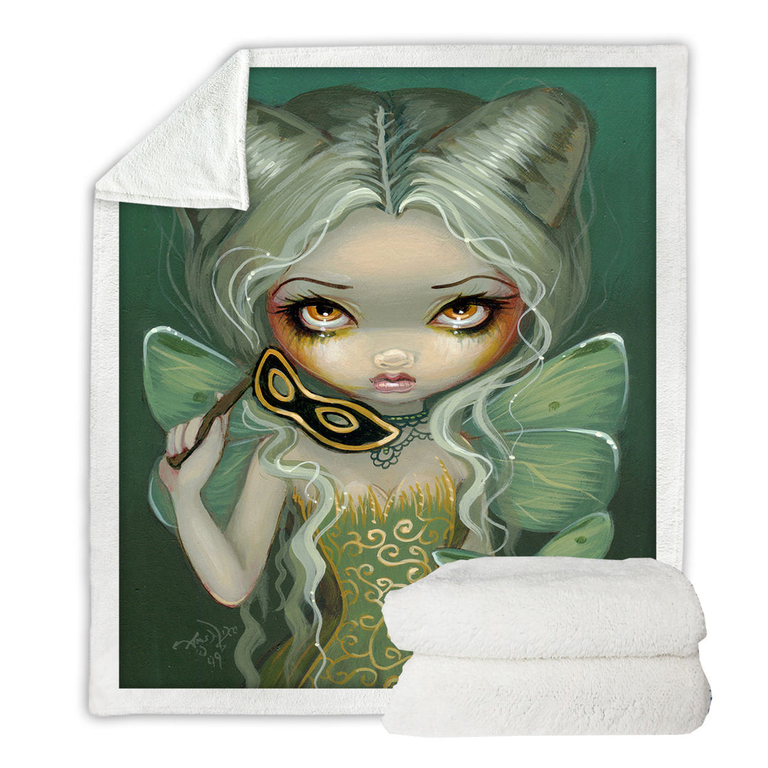 Masquerade of Moths Beautiful Fairy Maiden Throws