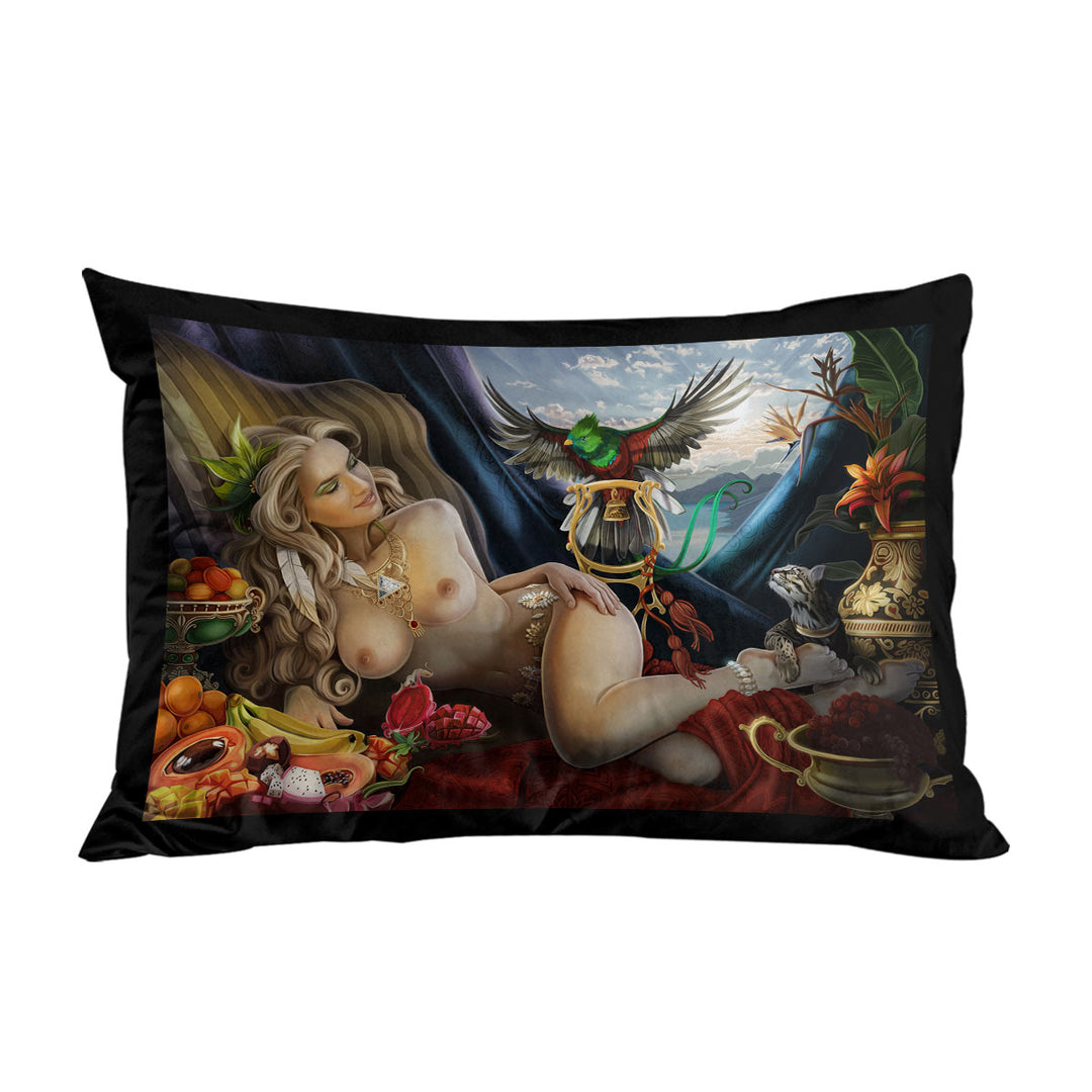 Mens Art Tropical Sexy Princess Pillow Cases