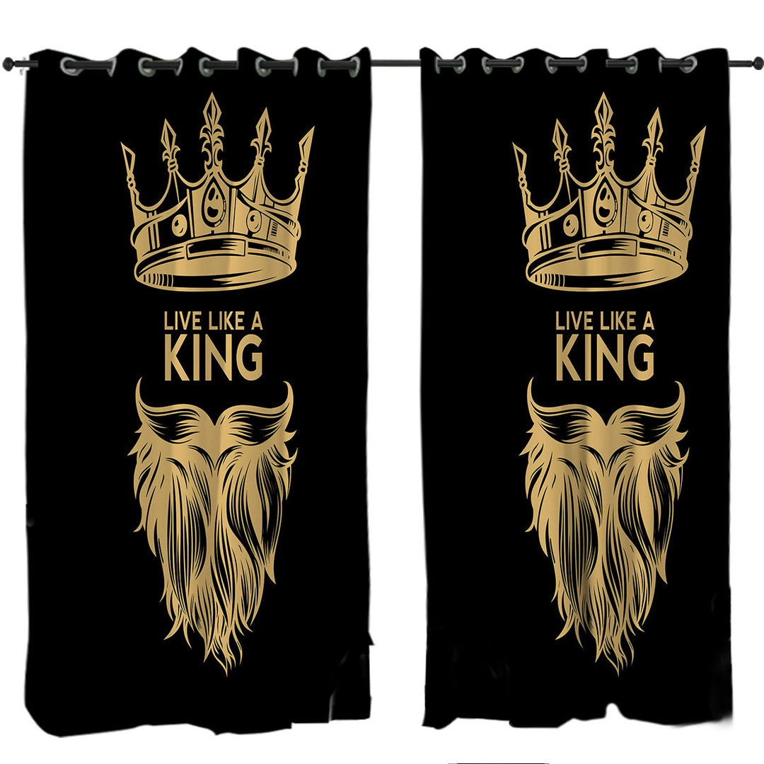 Mens Design Live Like a King Drapery