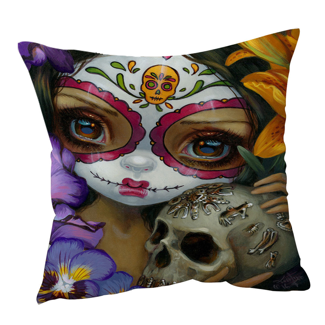 Milagros La Calavera Day of the Dead Cushion Covers