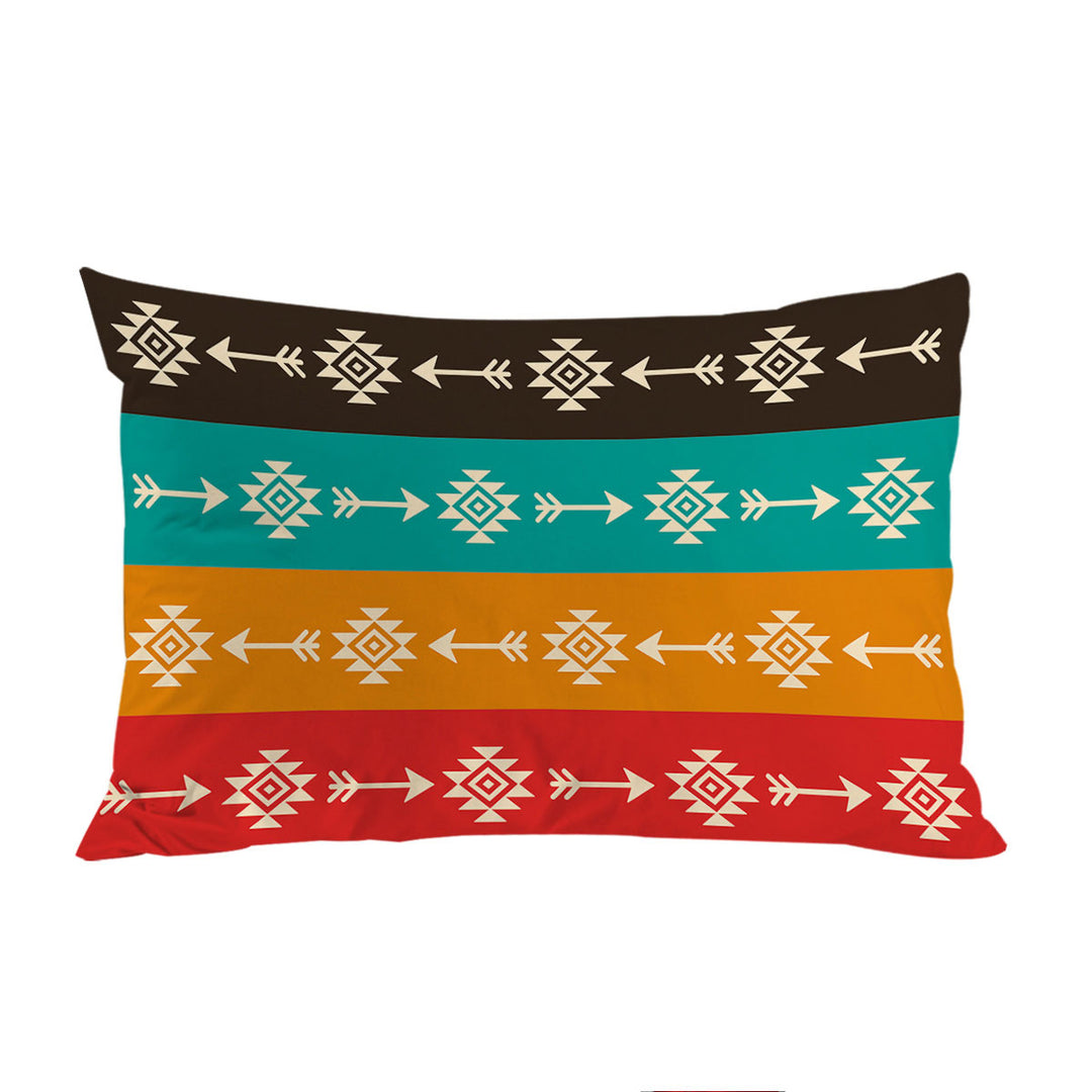 Multi Colored Aztec Pattern Pillow Cases