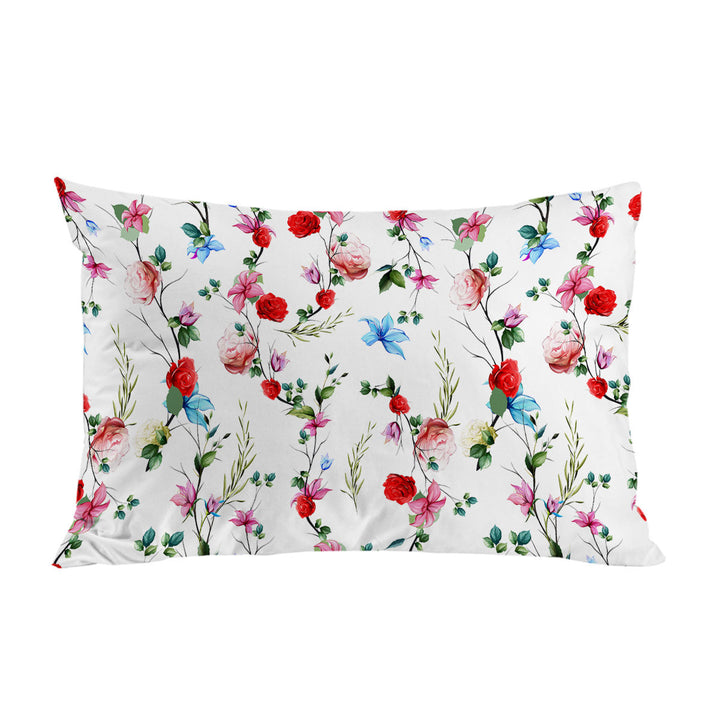 Multi Colored Flowers Pattern Pillow Case Covers