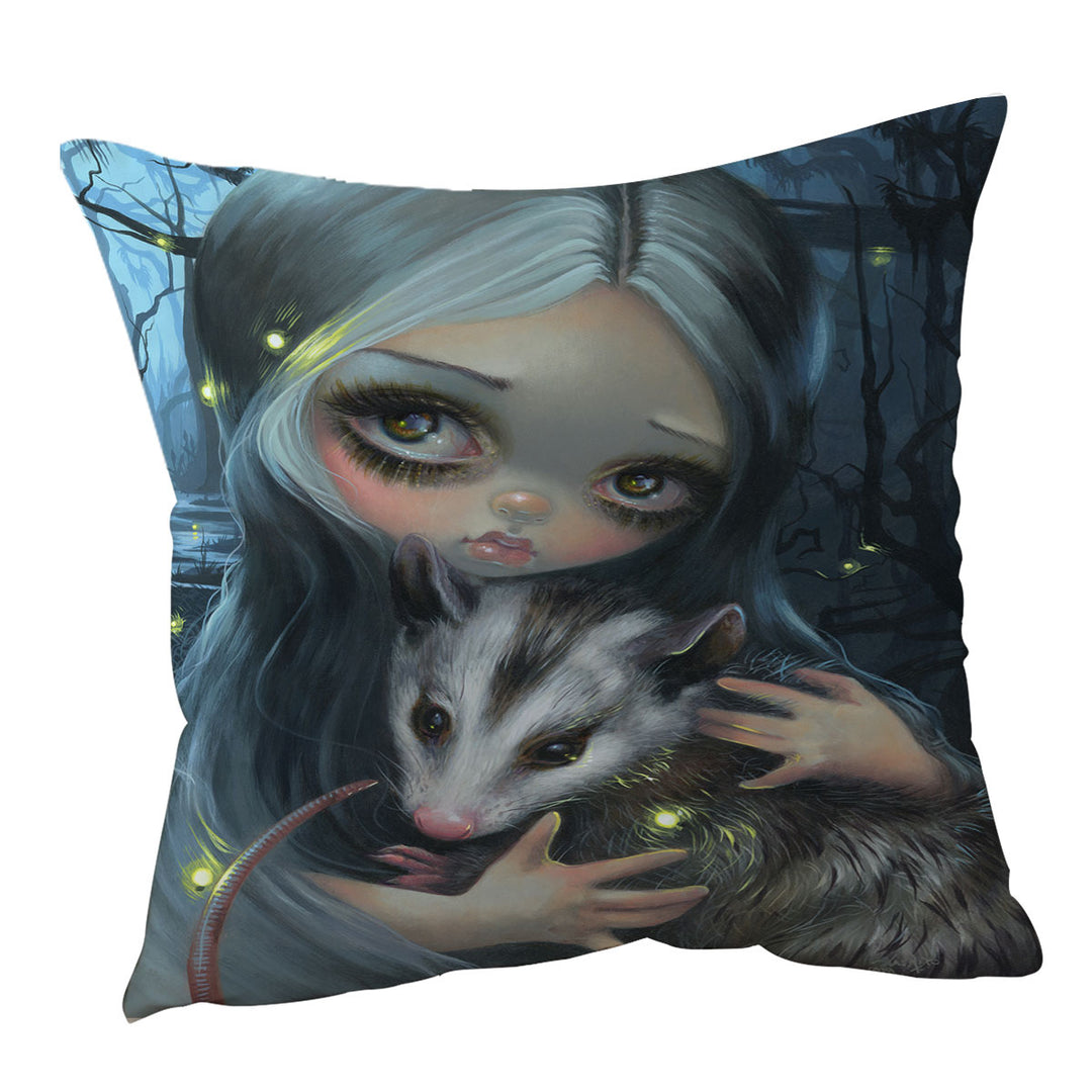 My Possum Beautiful Maiden with Her Possum Cushion Cover