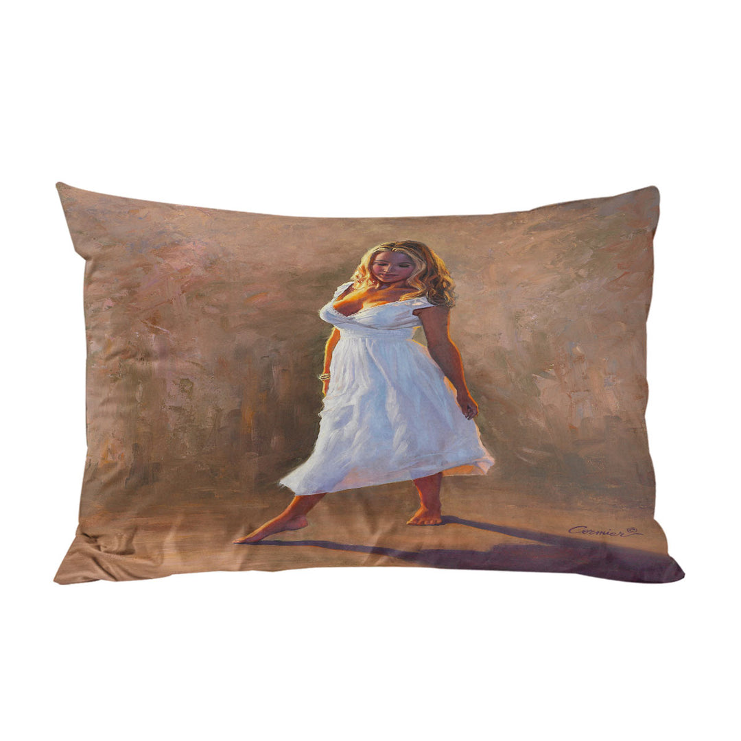 Natasha Beautiful Blond Woman Painting King Pillow Cases