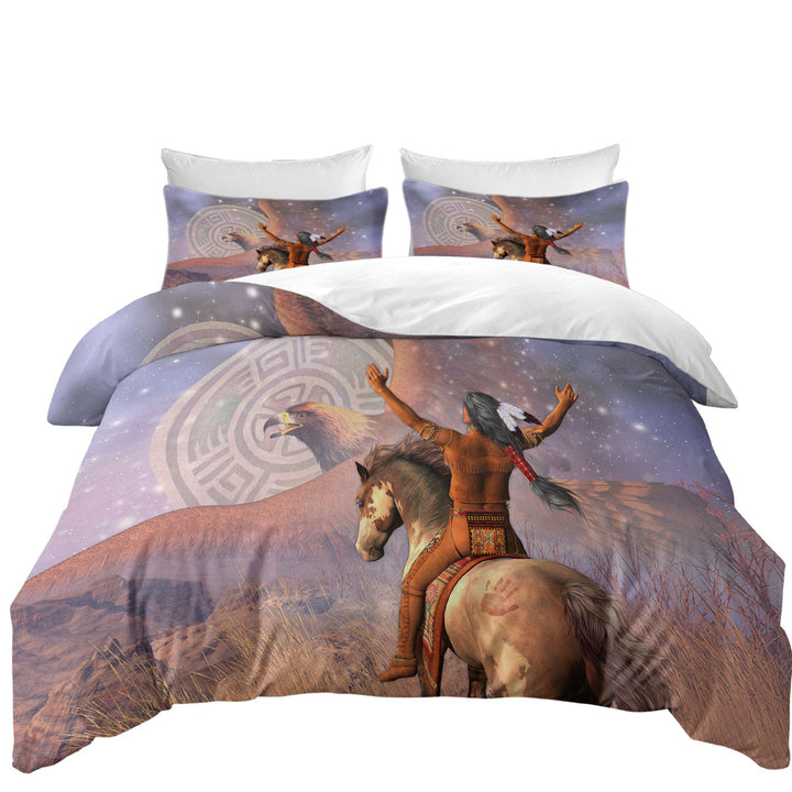 Native American Brave the Eagle Warrior Best Duvet Covers