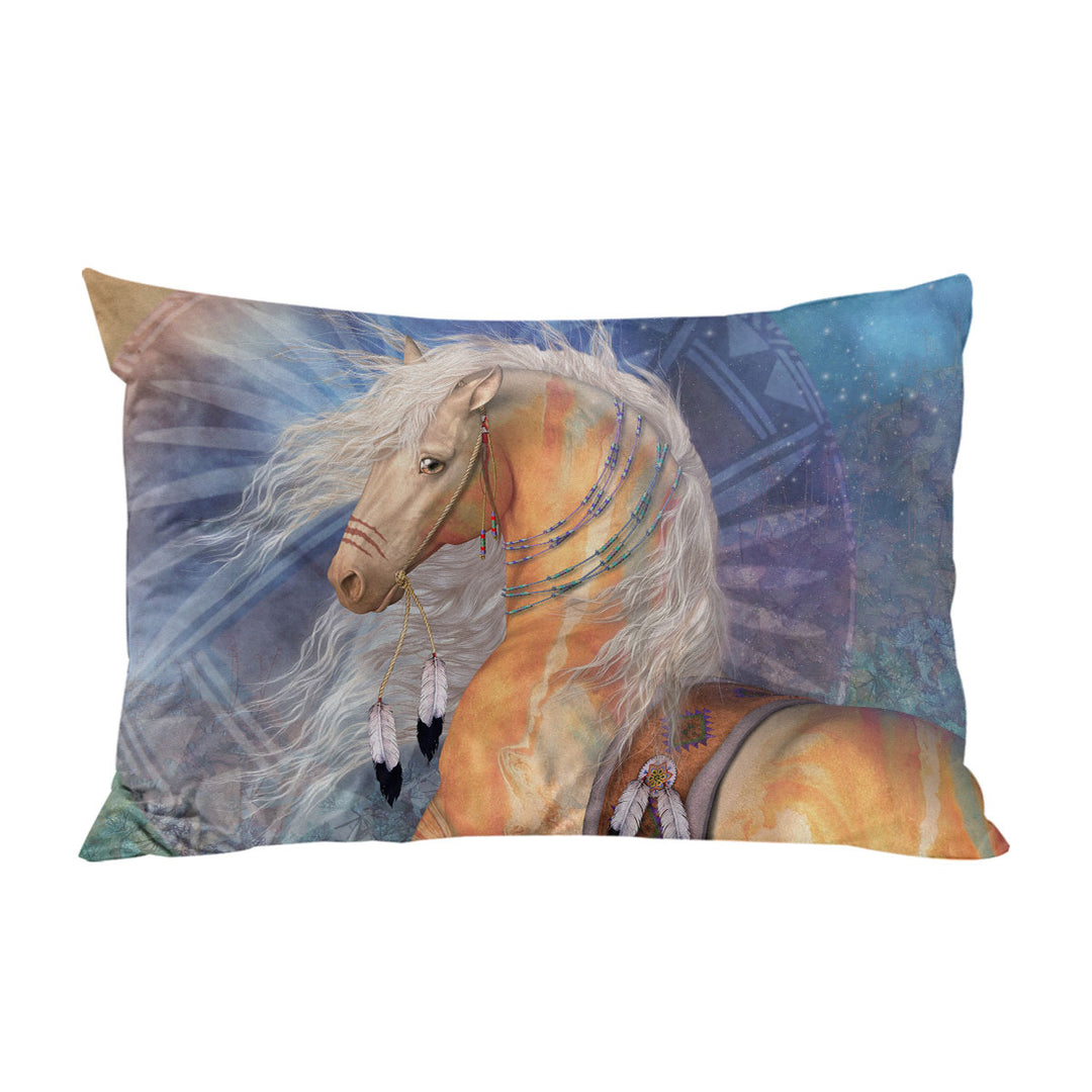 Native American Golden Horse Pillowcases