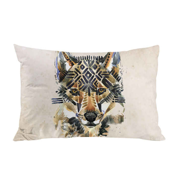 Native American Wolf Art Pillowcase