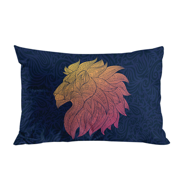 Native Elements Yellow to Red Lion Head Pillow Cases