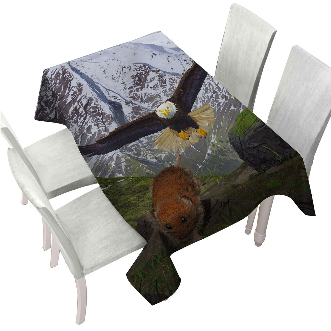 Nature Art Alaska Wild Eagle Tablecloths