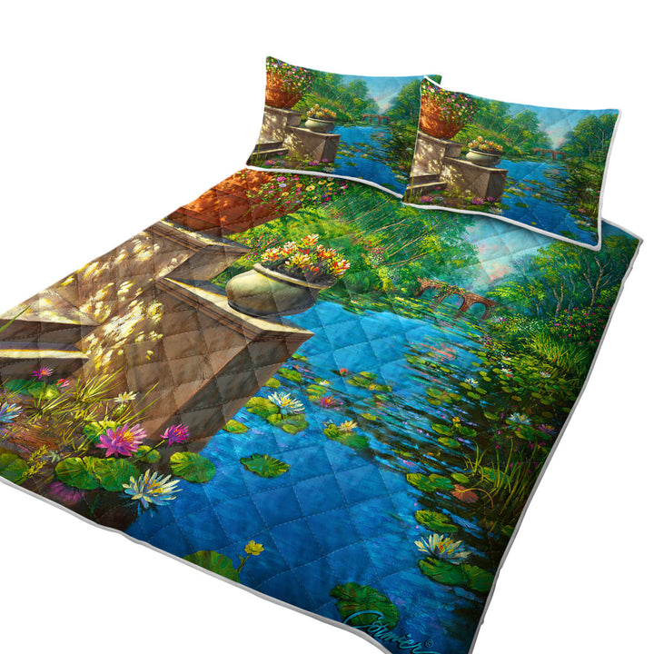 Nature Art the Secret Garden and Creek Quilts for sale