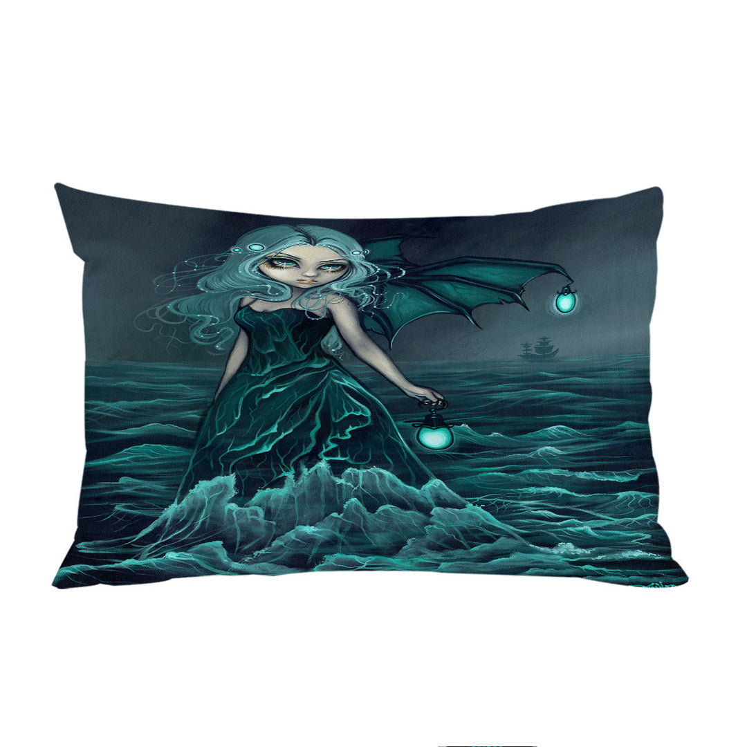 Nautical Fantasy Art Sea Beacon the Ocean Angel Pillow Case Covers