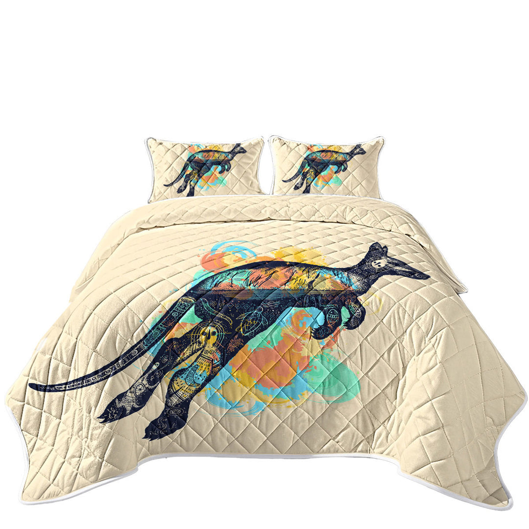 Nautical Kangaroo King Size Bedspreads