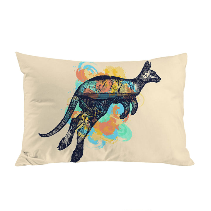 Nautical Kangaroo Pillow Cases