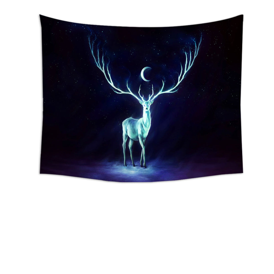 Night Bringer Magical Deer Wall Decor Tapestry