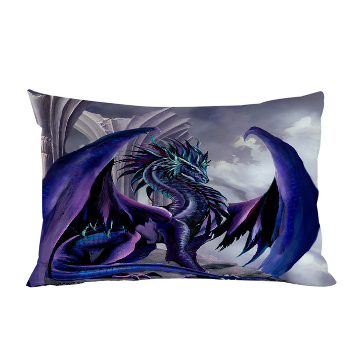 Night Shade Cool Purplish Dragon Pillowcase