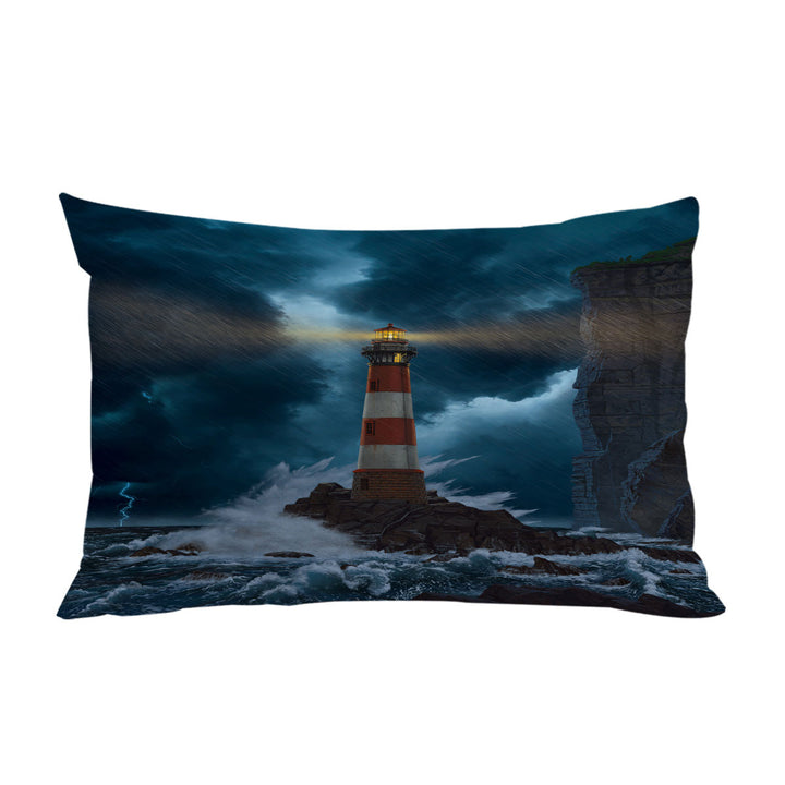 Ocean Coastal Art the Unbreakable Lighthouse Pillowcase