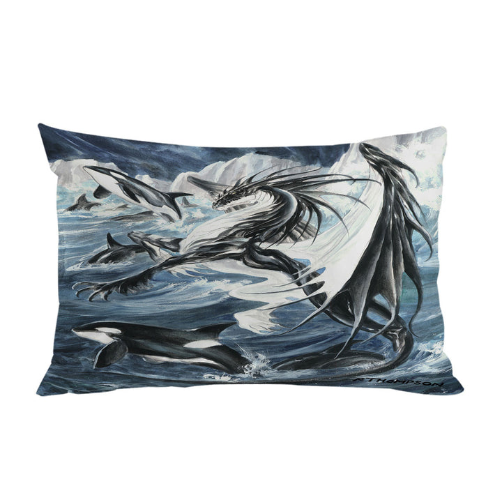 Oceanus the Orca Killer Whale Dragon Pillow Cases