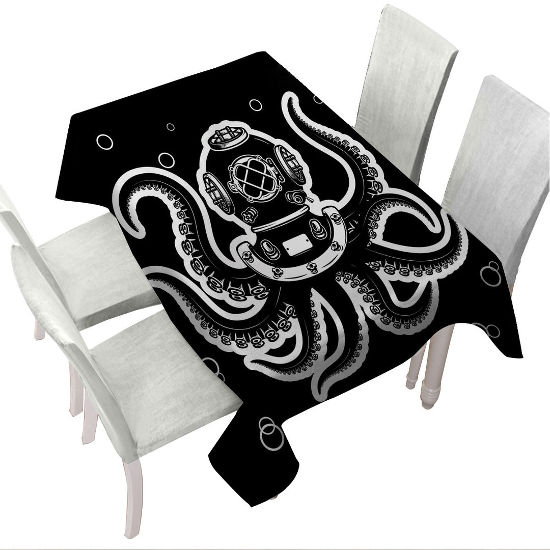 Octopus Diver Tablecloths