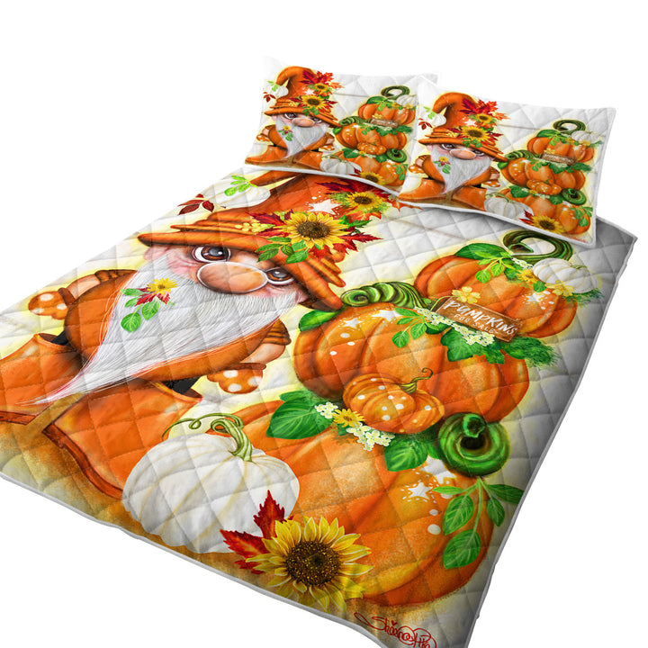 Orange Autumn Pumpkins for Sale Lil Gnome Quilts