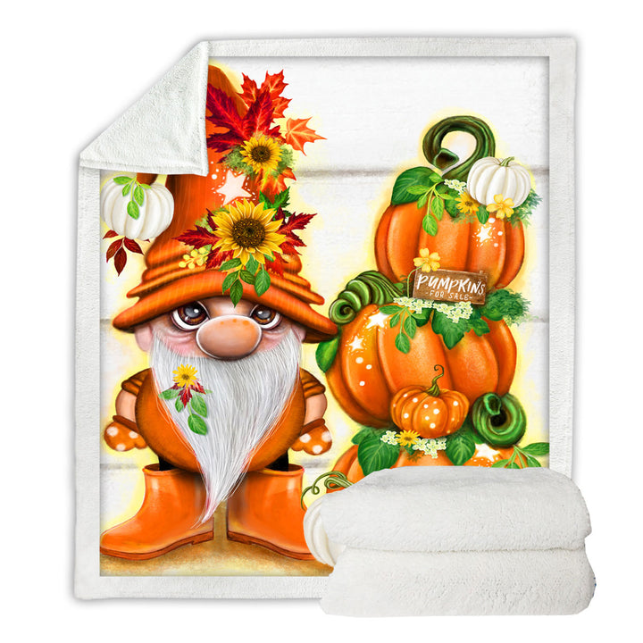 Orange Decorative Throws Autumn Pumpkins for Sale Lil Gnome