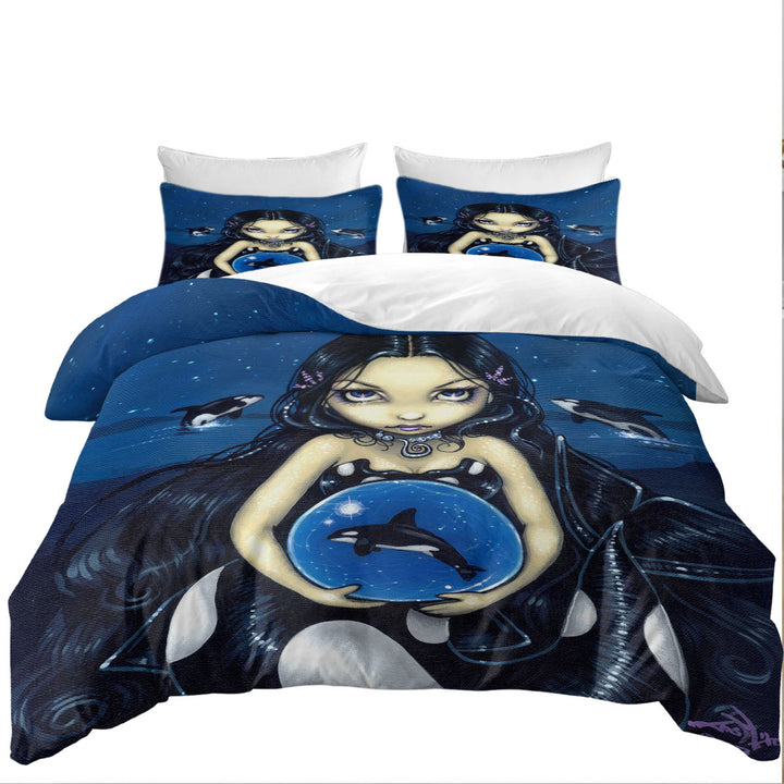 Orca Magic Killer Whale Tail Mermaid Coverlets