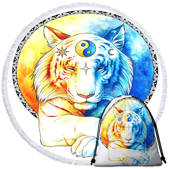 Oriental Beach Towels Near Me Inner Balance Oriental Sun Moon Tiger