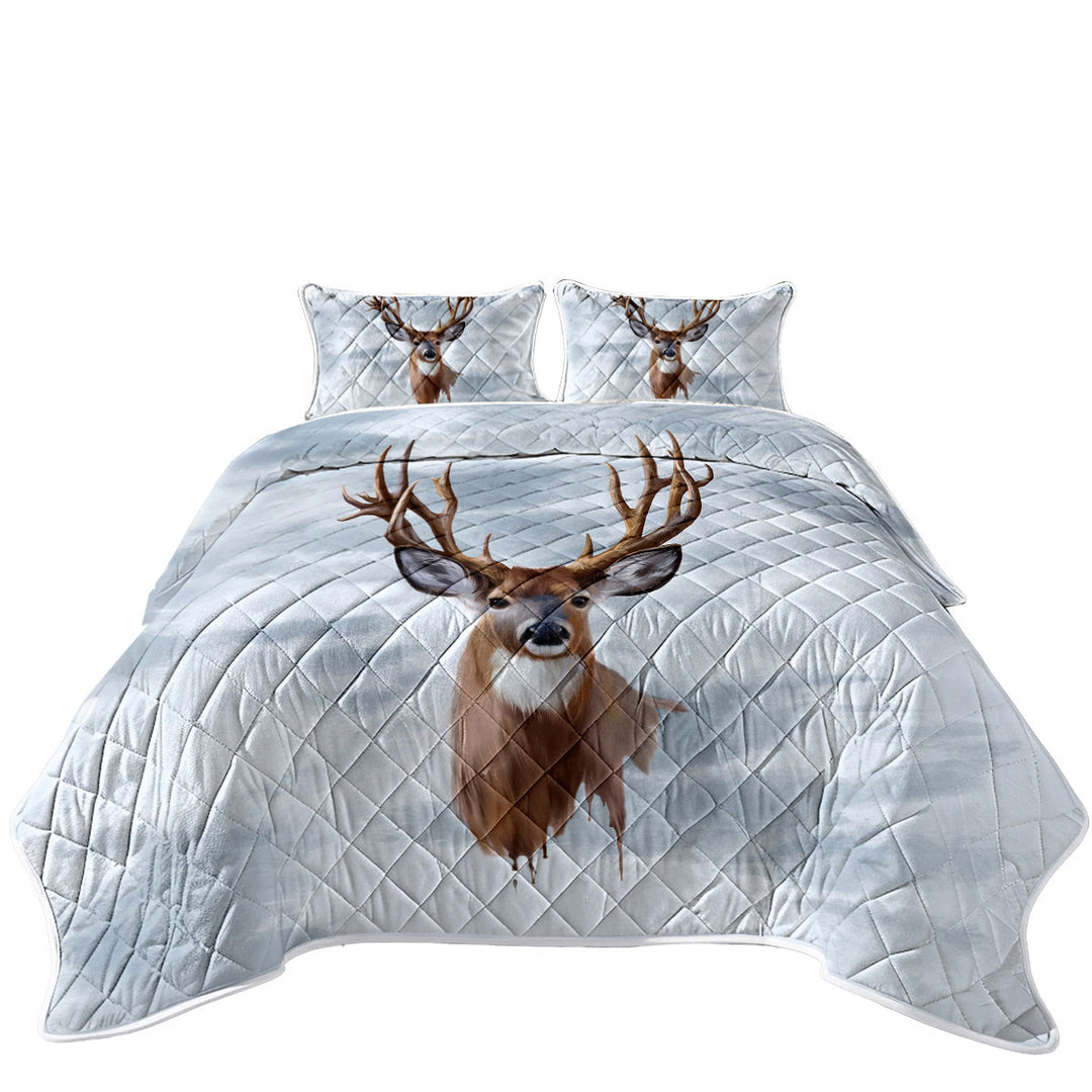 Painted Deer Coverlet