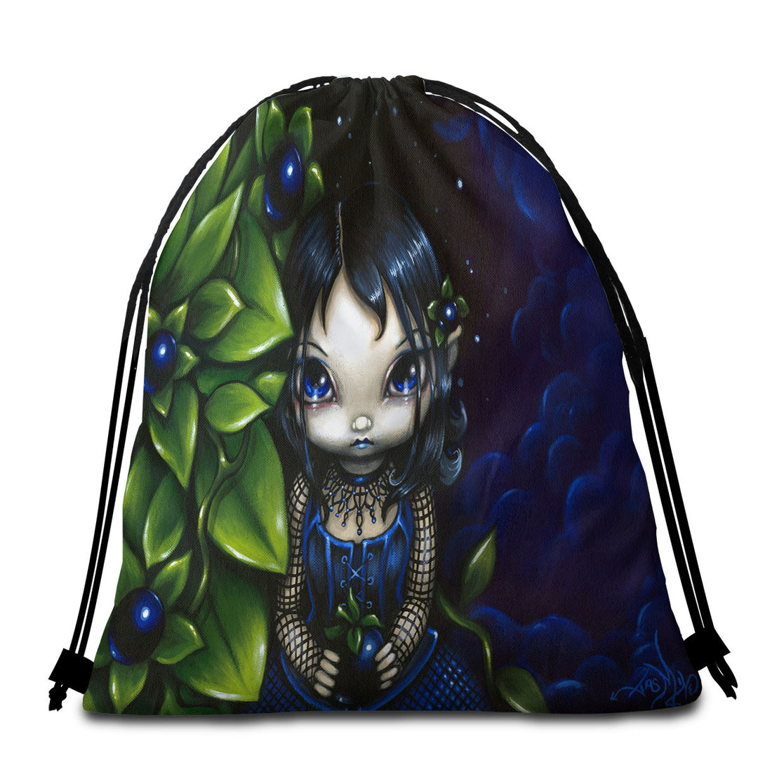 Painted Goth Girl Beach Towel Pack