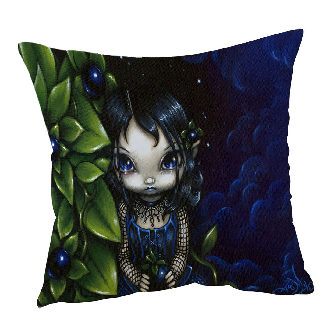 Painted Goth Girl Cushion