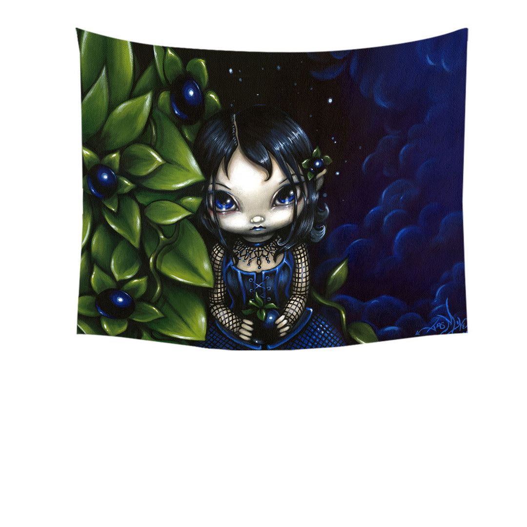 Painted Goth Girl Tapestry