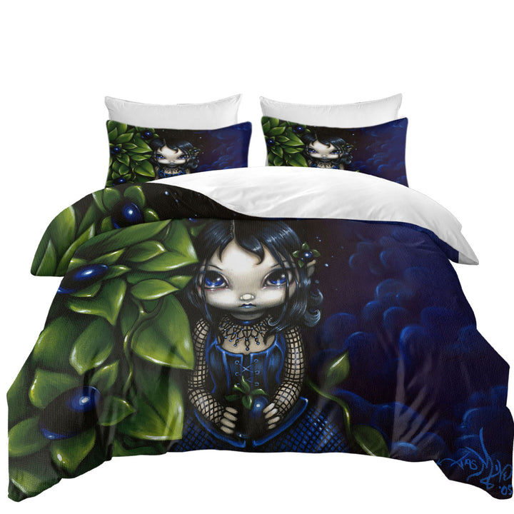 Painted Goth Girl Twin Duvet Covers