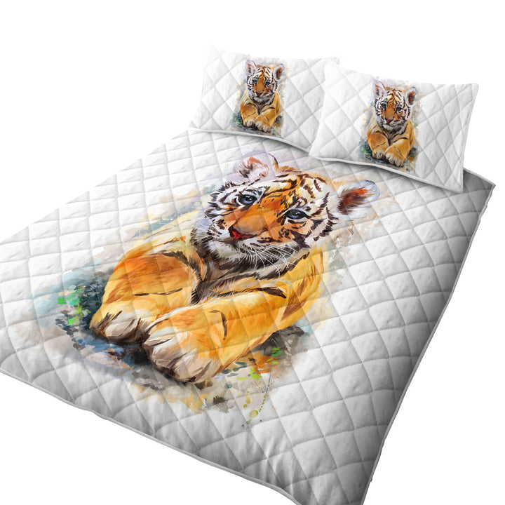 Painted Tiger Puppy Coverlets