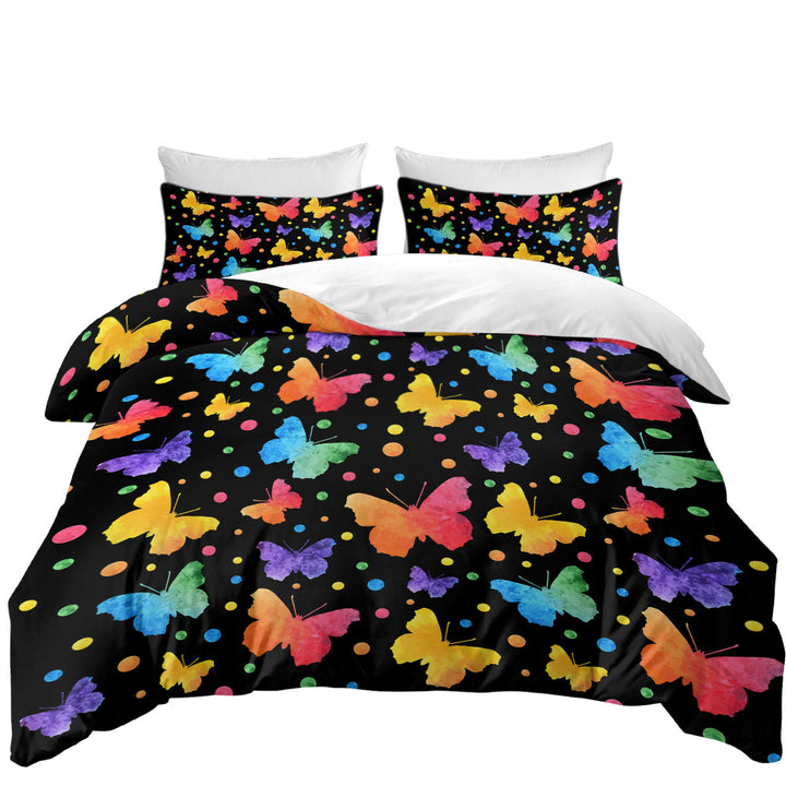 Pastel Butterflies Pattern Duvet Covers