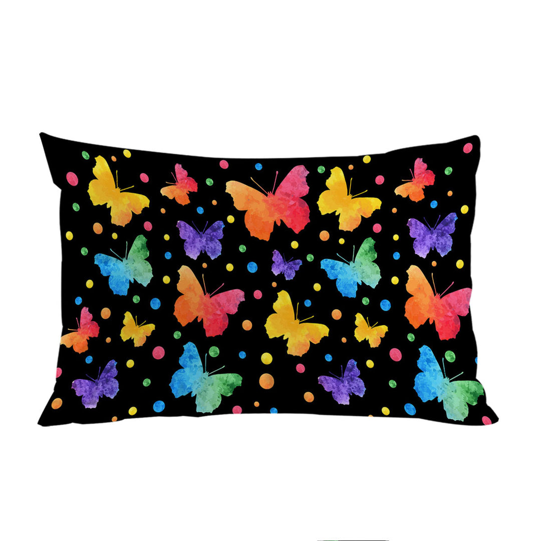 Pastel Butterflies Pattern Pillow Case Covers