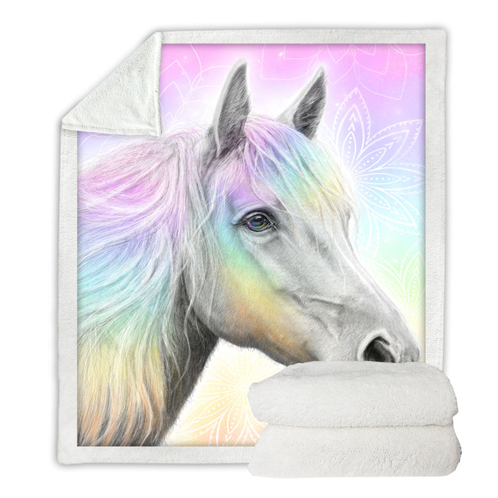 Pastel Dream Horse Throws