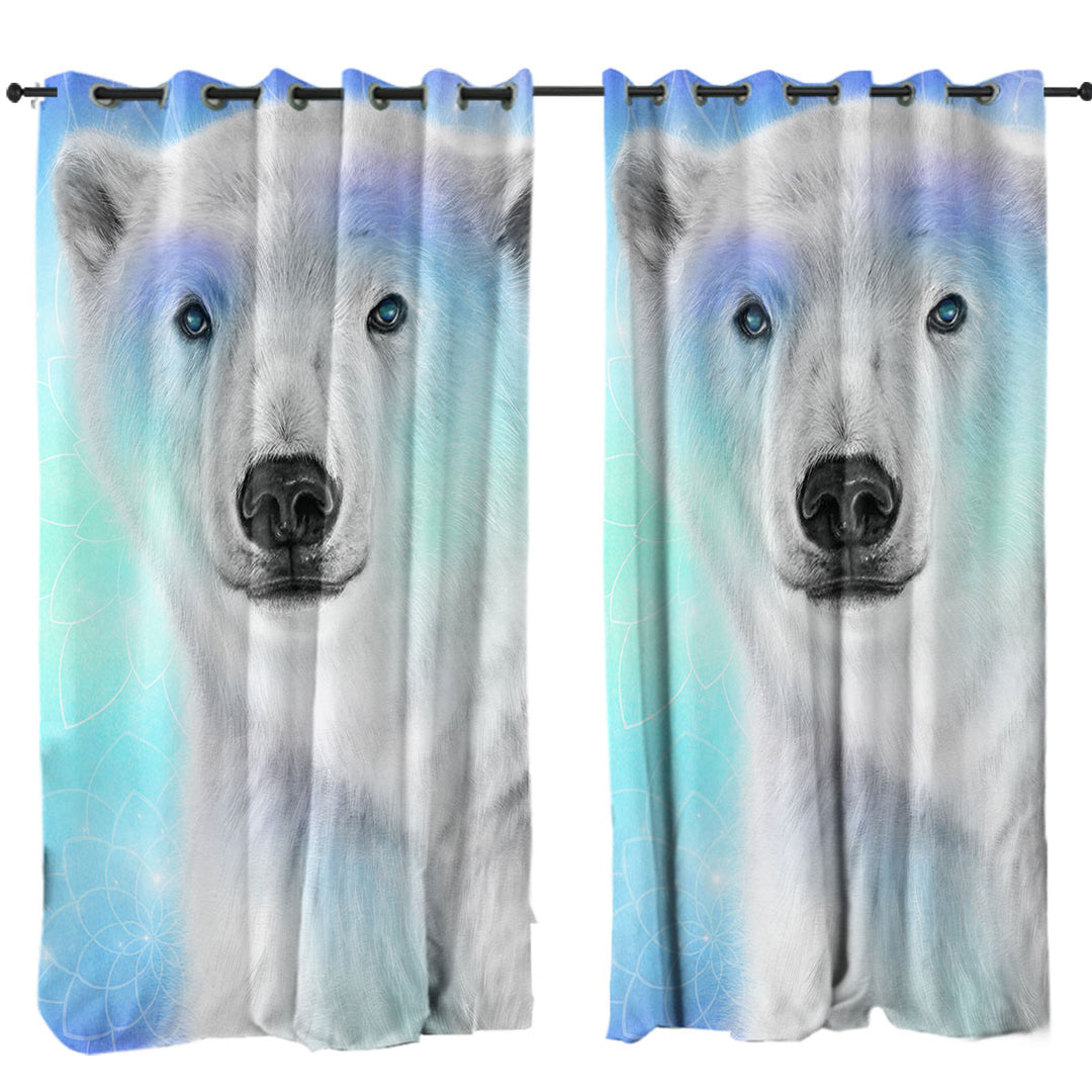 Pastel Dream Polar Bear Drapery