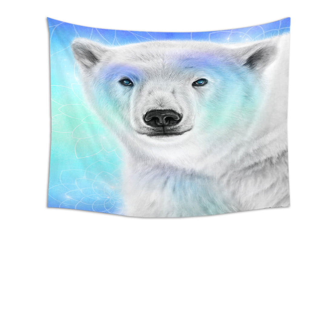 Pastel Dream Polar Bear Tapestry Wall Decor