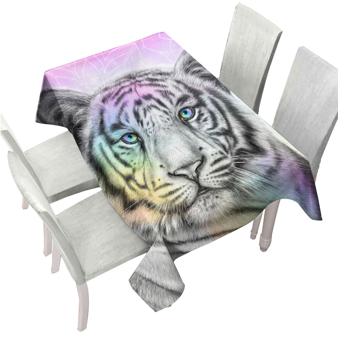 Pastel Dream Tiger Tablecloth