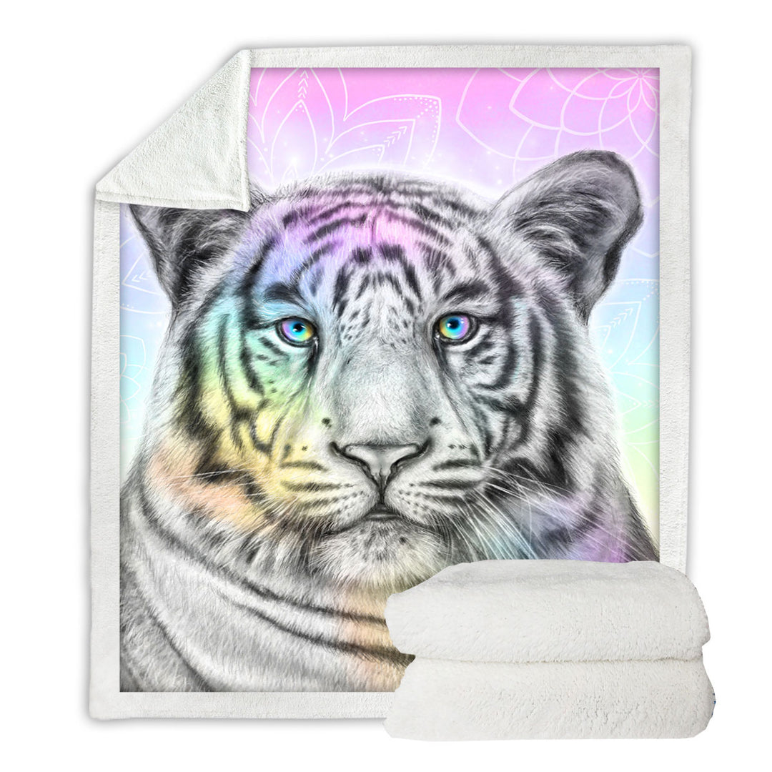 Pastel Dream Tiger Unique Blankets